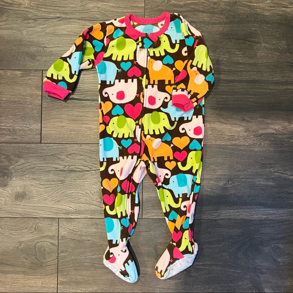 🌷5/$13! Carters Fleece Elephant Pajamas